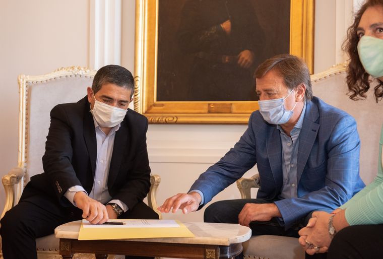 Marcolini se une a sus pares del Sur para reclamar por los fondos de Portezuelo. Foto: Gentileza