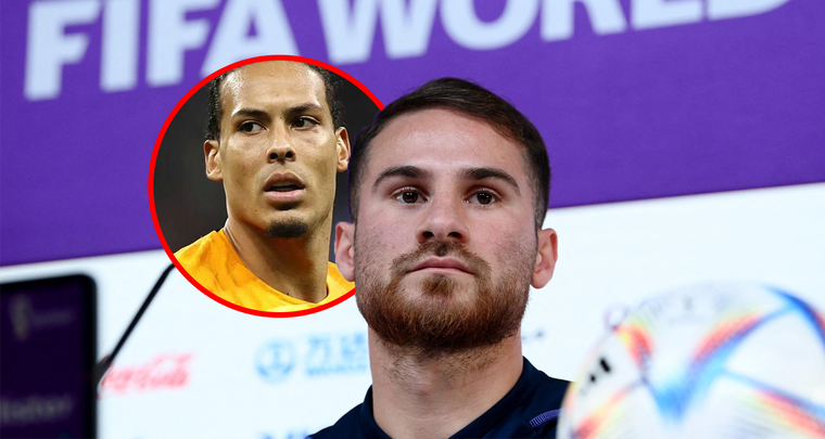 Mac Allister confesó el diálogo sobre el Mundial con Van Dijk. Foto: MDZ