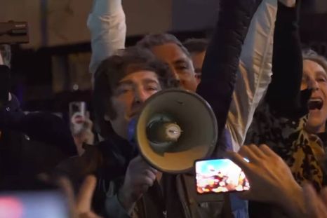 Javier Milei en Mar del Plata. Foto: Captura A24 Javier Milei en Mar del Plata. Foto: Captura A24