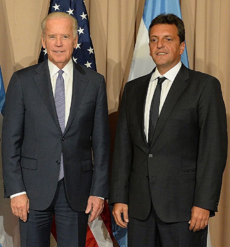 Massa y Biden, en uno de sus primeros encuentros