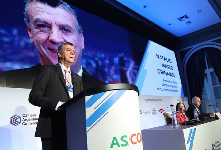 El presidente de la Cámara Argentina de Comercio y Servicios, Mario Grinman