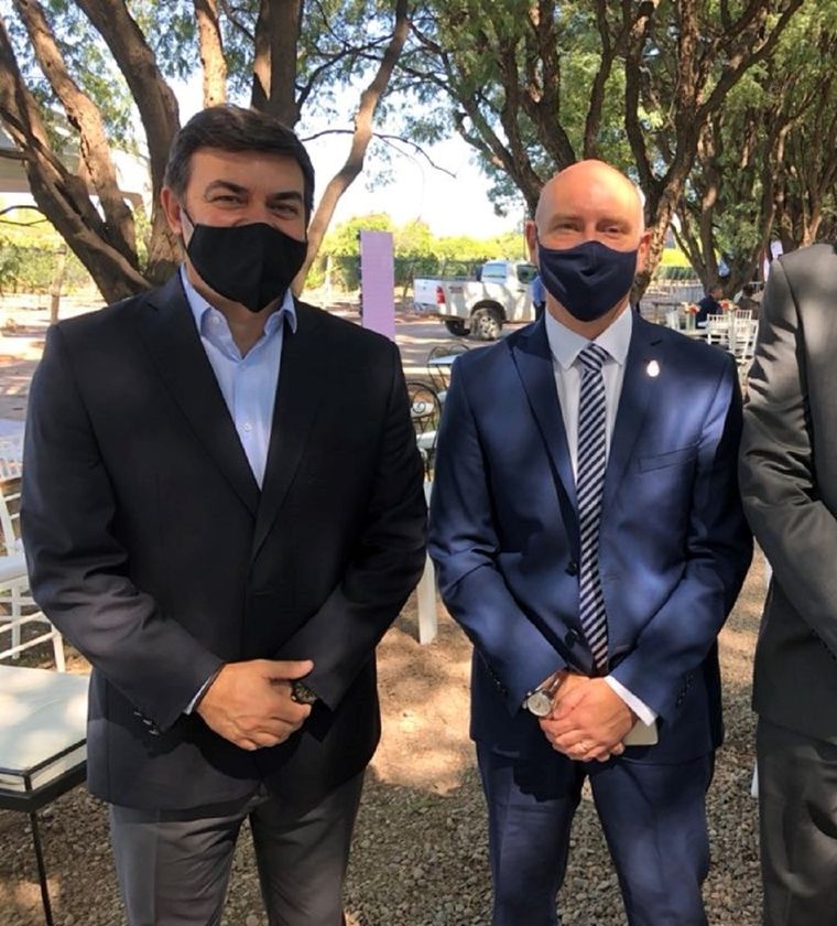 Omar De Marchi y el presidente de la Suprema Corte, Dalmiro Garay Foto: Federico Croce / MDZ
