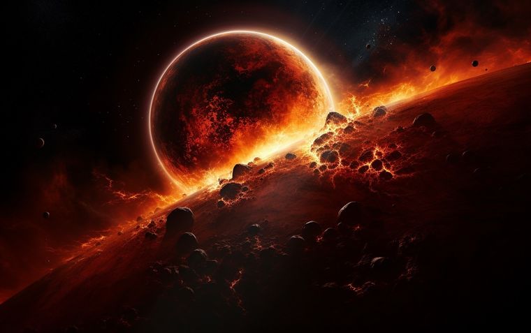 El James Webb descubrió detalles muy sorprendentes sobre un exoplaneta poco conocido. Foto: Imagen generada por Midjourney