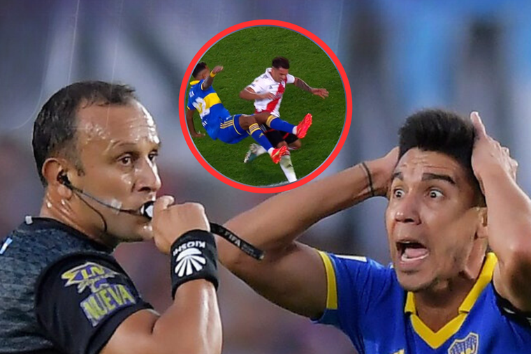Boca no lo podía creer: al menos tres jugadores de River pudieron ser expulsados por doble amarilla Foto: ESPN
