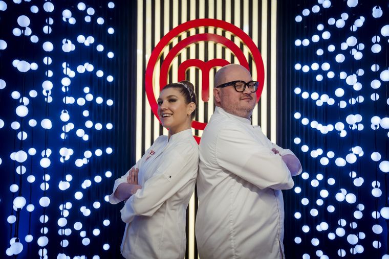 La gran final de Masterchef fue entre Estefania y Rodolfo. Foto: Prensa Telefé