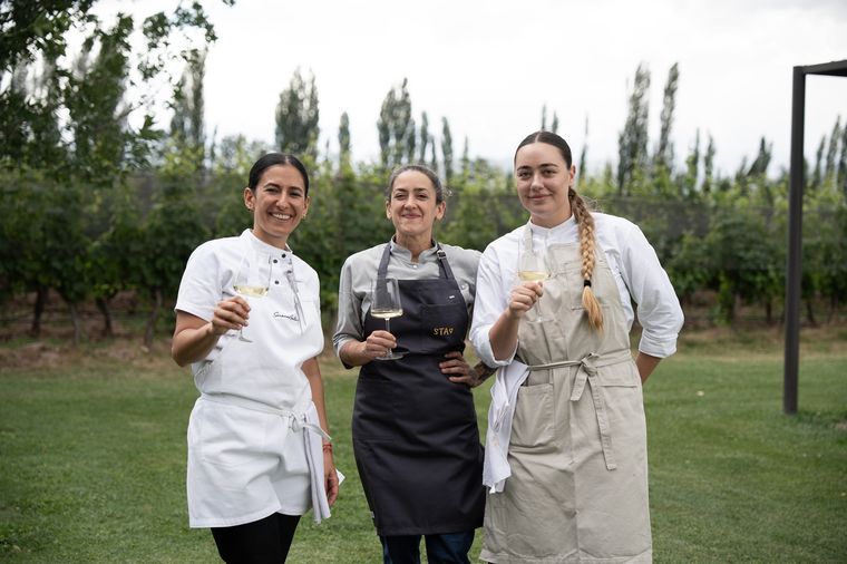 Las chefs Flavia Amad, Jazmín Marturet y Sofía Nielsen.