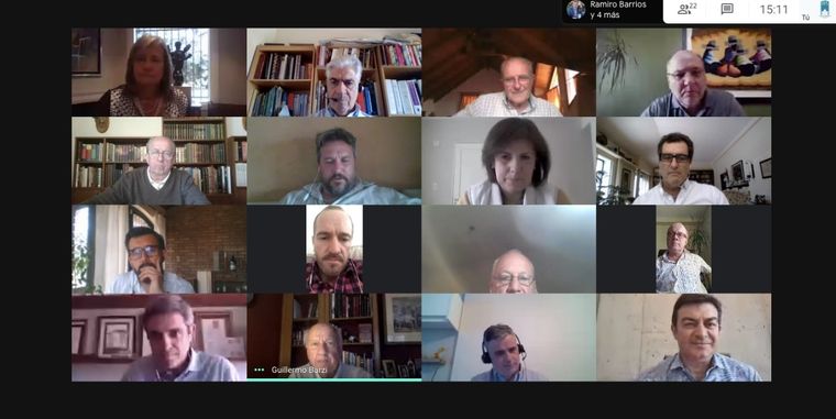 Una captura de pantalla de lo que fue la reunión.