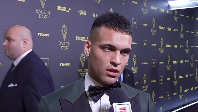 Lautaro Martínez habló sobre su presente tras ser seleccionado en la posición 20° Foto: Captura