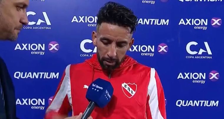 Mauricio Isla tras el triunfo de Independiente. Foto: Captura