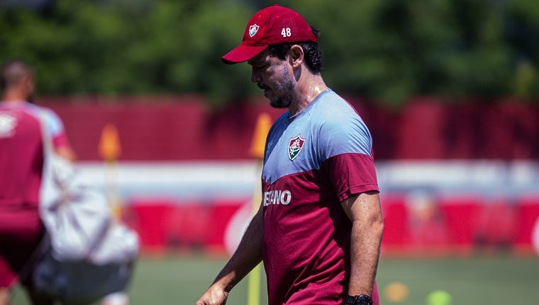 El DT del Tricolor habló en la previa del mano a mano con el Xeneize. Foto: Twitter @FluminenseFC
