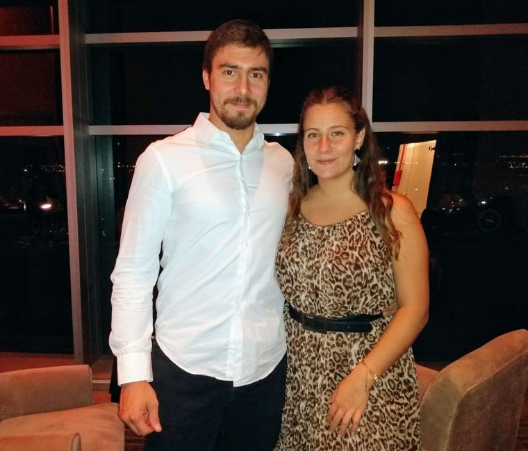 Román Clavero y Daniela Bataller. Foto: Gentileza