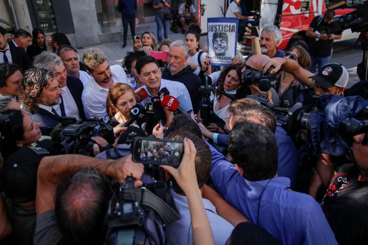 El juicio por el asesinato de Fernando Báez Sosa cumplió su primera semana en los tribunales de Dolores. Foto: Télam