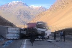 El choque de camiones se produjo esta mañana en la ruta 7 El choque de camiones se produjo esta mañana en la ruta 7