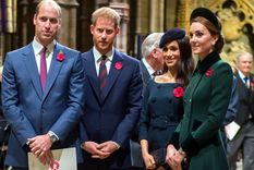 Meghan, Kate, William y Harry de Inglaterra Foto: Quien.