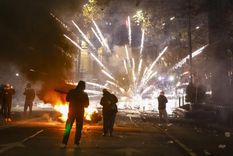 Continúan las protestas en Georgia. Foto: EFE Continúan las protestas en Georgia. Foto: EFE