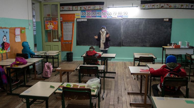Todavía hay un gran porcentaje de escuelas que no vuelven a las clases presenciales en Provincia de Buenos Aires. Foto: Télam