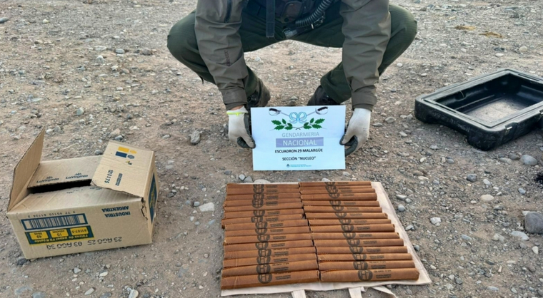Los explosivos detectados por Gendarmería