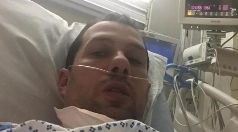 Francesco, en su internación.