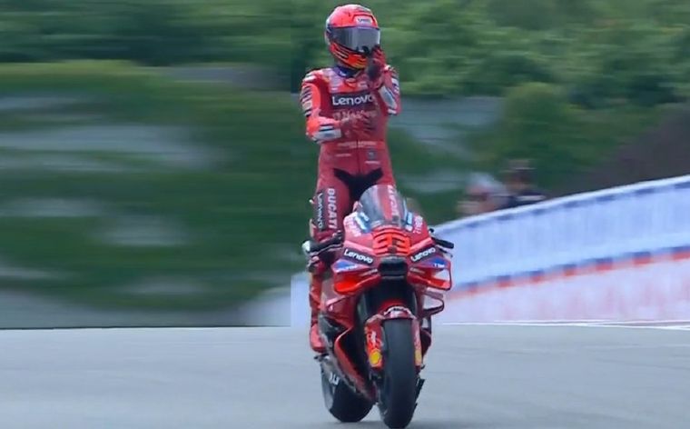 Marc Márquez celebró un nuevo triunfo en MotoGP