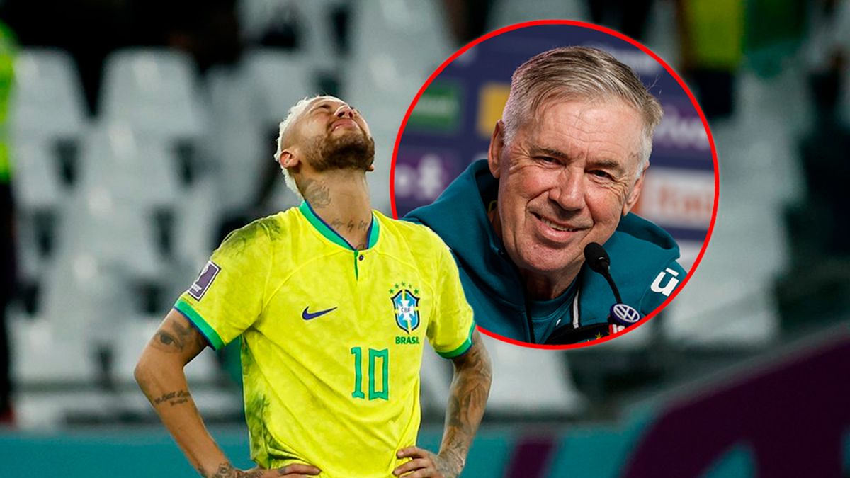 Ancelotti dio una desopilante respuesta cuando le preguntaron por la convocatoria de Neymar pese a su lesión