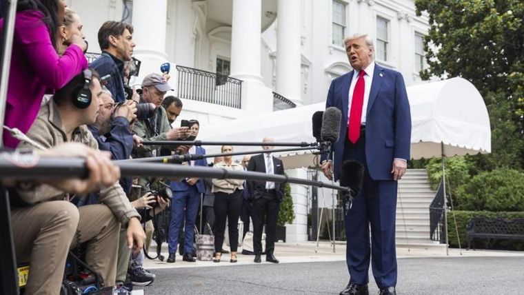 El presidente estadounidense, Donald Trump, afirmó que Israel informó a Estados Unidos antes del ataque.
