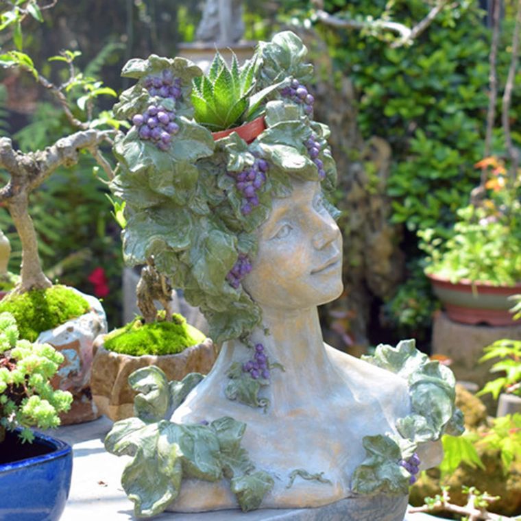 Macetas cabezas, una decoración creativa, colorida y moderna para tu patio Foto: Foto: Freepik