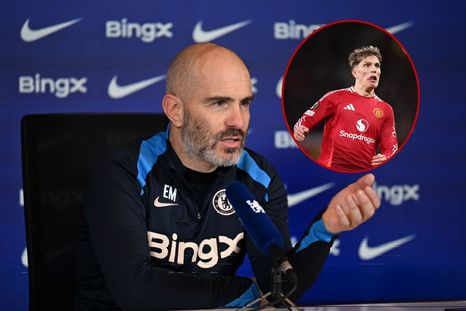 Enzo Maresca lanzó una frase sobre la posible llegada de Alejandro Garnacho al Chelsea. Foto: @ChelseaInPhotos y EFE Enzo Maresca lanzó una frase sobre la posible llegada de Alejandro Garnacho al Chelsea. Foto: @ChelseaInPhotos y EFE