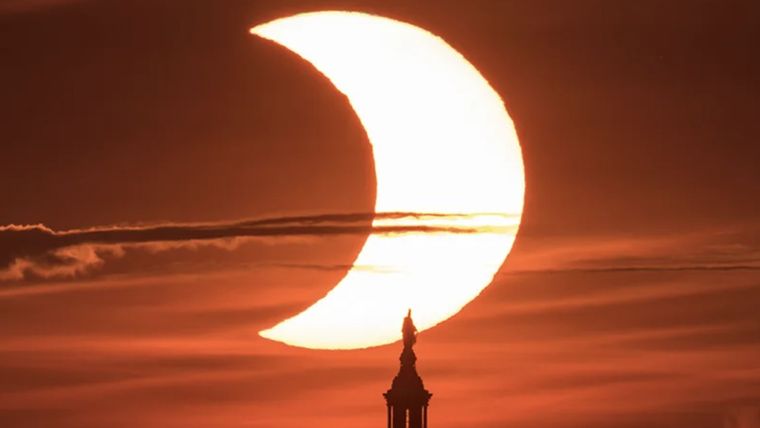 Este será el último eclipse que se verá en Argentina Foto: Nasa/Bill Ingalls