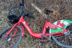 La bicicleta del biciTRAN que fue robada en el centro de Ciudad.&nbsp;
