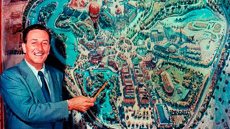 Hace 70 años Walt Disney inauguró Disneylandia. Foto: Instagram archivos de waltdisney
