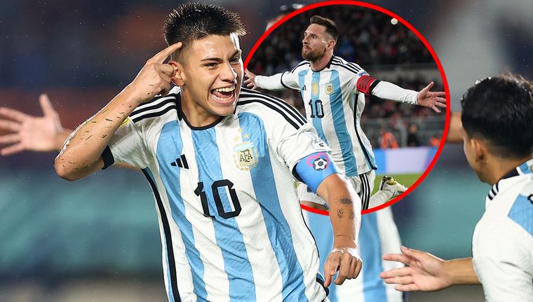 El 10 convirtió un verdadero golazo.