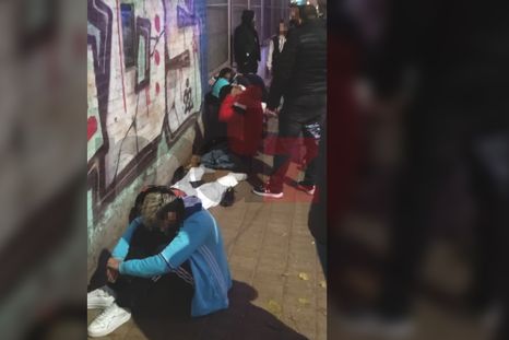 Los delincuentes juveniles detenidos a metros del Parque Central. Los delincuentes juveniles detenidos a metros del Parque Central.