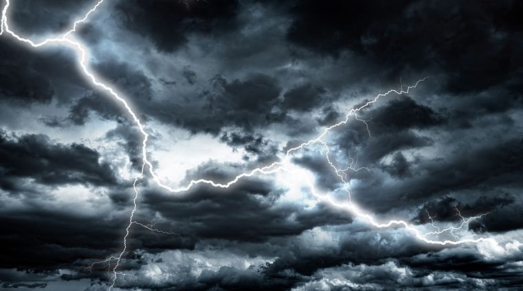 Las tormentas vendrán acompañadas de intensa actividad eléctrica y ocasional caída de granizo Foto: shutterstock.com