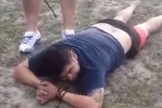 “Te voy a dar caramelos”, vecinos capturaron a un hombre que quiso secuestrar a una nena de 7 años Foto: Captura del video.