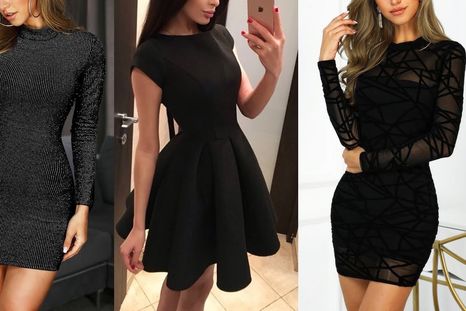 Estas son las 4 mejores alternativas para utilizar vestido negro y despedir el año