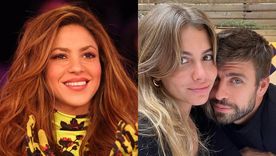 Shakira, Clara Chía Martí y Gerard Piqué.