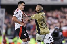 Acuña y Vidal protagonizaron muchos momentos de tensión durante el partido. Foto: EFE