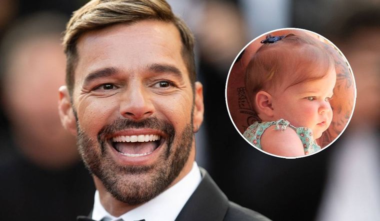 Lucía, la pequeña hija de Ricky Martin, creció mucho en estos últimos meses.