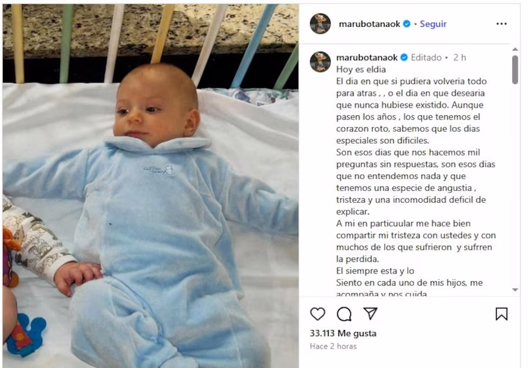 Maru Botana y su posteoo Maru Botana y su posteoo