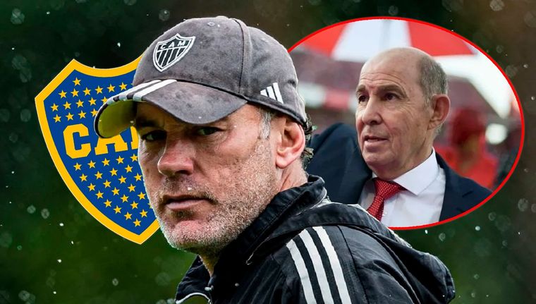 Bochini se expidió ante los rumores de Gabriel Milito como próximo DT de Boca. Foto: Atlético Mineiro, Paladar Negro y archivo