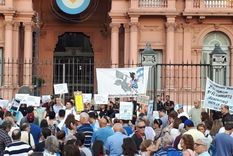 realizaron una marcha en plaza de mayo contra el esquema jubilatorio