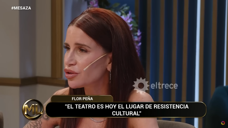 Florencia Peña contundente ante la crisis de la industria audiovisual. Foto: captura de video YouTube/ El Trece. Florencia Peña contundente ante la crisis de la industria audiovisual. Foto: captura de video YouTube/ El Trece.