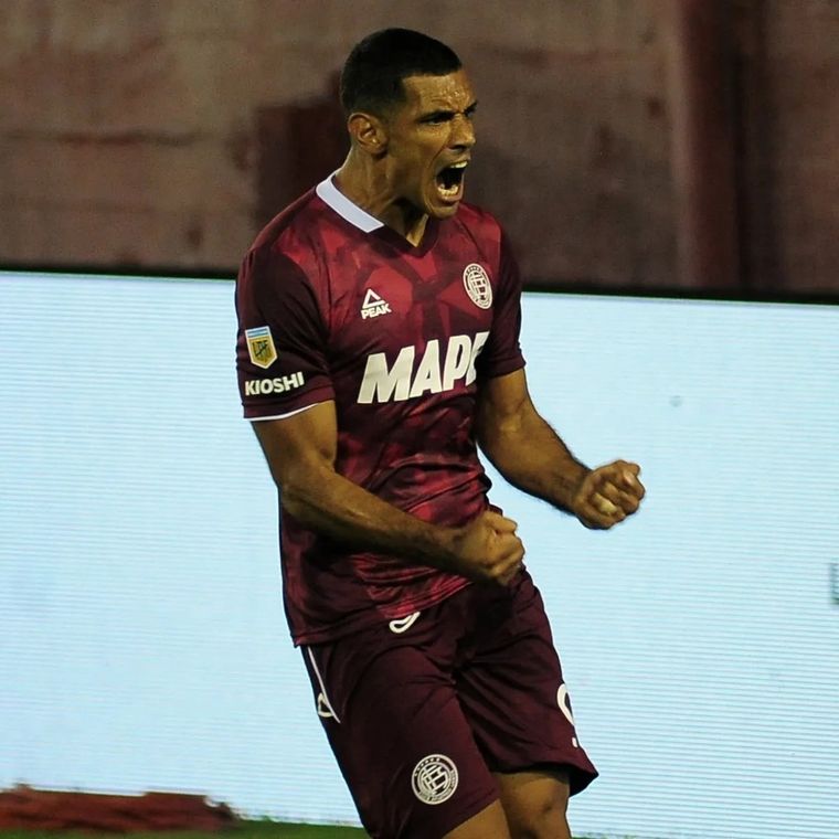 Sand, goleador de Lanús. Foto: TNT Sports