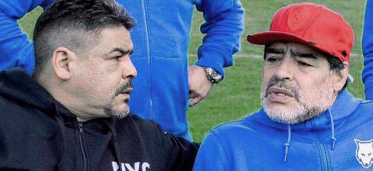 Los hermanos Hugo y Diego Maradona Foto: newsrnd.com