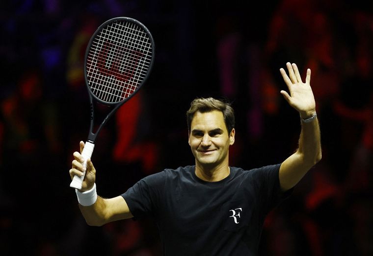 Roger se despide en la Laver Cup. Foto: EFE