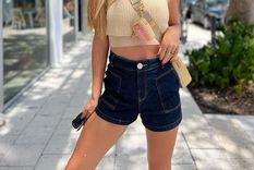 Los shorts de denim de Rocío Guirao Diaz y sus looks para usarlos en verano Foto: Instagram