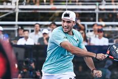 Alejandro Galán está en el centro de la tormenta por una actitud antideportiva que sacudió al mndo del pádel. Foto: Twitter (@WorldPadelTour)