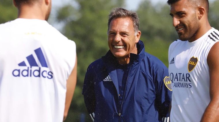 El atacante quiere convencer a Russo. Foto: Boca Juniors