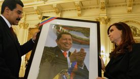 Cristina junto al dictador Nicolás Maduro. Foto: @DiegoMac227