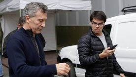 Dario Nieto junto a Mauricio Macri. Dario Nieto junto a Mauricio Macri.
